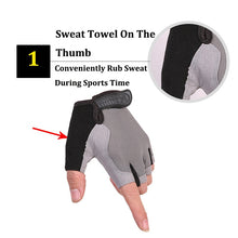 Load image into Gallery viewer, Sports Gym Anti Slip Gloves Women Men Training Exercise Weight Lifting 3D GEL Gloves Half Finger Body Workout  Fitness Glove
