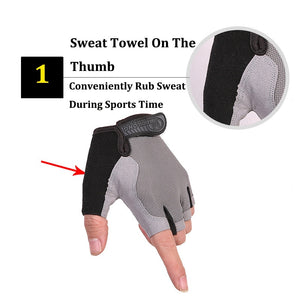 Sports Gym Anti Slip Gloves Women Men Training Exercise Weight Lifting 3D GEL Gloves Half Finger Body Workout  Fitness Glove