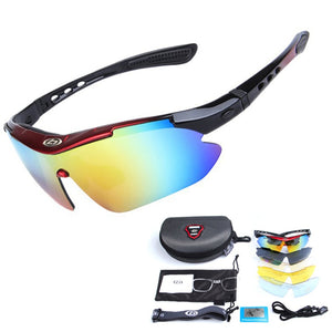 13pcs/set Polarized Cycling Sun Glasses Bike Bicycle Eyewear Men Women Outdoor Sport MTB Sunglasses Goggles 5 Lens