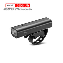 Load image into Gallery viewer, 2000mAh Flashlight For Bicycle USB Rechargeable Bike Light Headlamp For MTB Road Cycling Handlebar Front Lamp Lights 400Lumen

