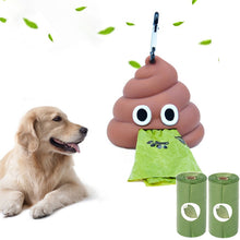 Load image into Gallery viewer, Dog Poop Bag Dispenser Funny Shape Holder Storage Box Waste Bag Deispenser Fits For Pet Leash Poop Bags SET
