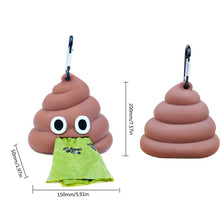 Load image into Gallery viewer, Dog Poop Bag Dispenser Funny Shape Holder Storage Box Waste Bag Deispenser Fits For Pet Leash Poop Bags SET
