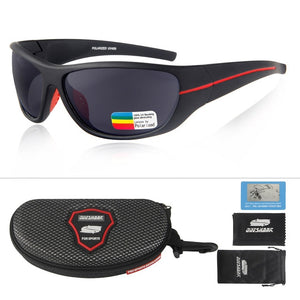 QUESHARK Professional TR90 Frame HD Polarized Sunglasses Pro Fishing Eyewear Glasses Hiking Running Golf Outdoor Sport Sunglass
